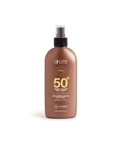 Crema solare viso corpo SPF 50+ spray ml250 Capri Beauty Line